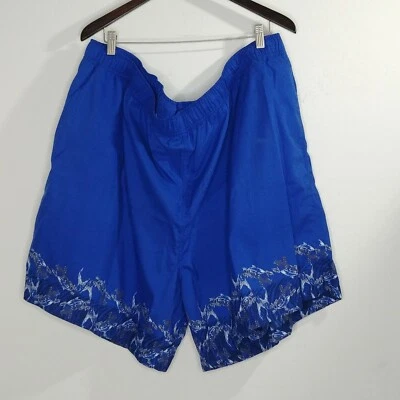 Harbor Bay Men's Swim Trunks Size 4XL Blue Color - Image 1 of 4