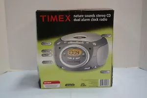 TIMEX Nature Sounds Z871 Stereo CD Clock Radio W/ Digital Tuning Amber Display - Picture 1 of 5