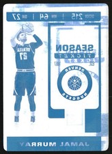 2019 Contenders Optic Printing Plate Cyan Jamal Murray 1/1