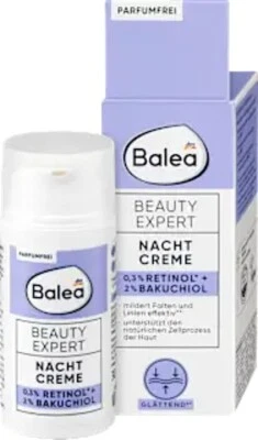 Balea Beauty Expert Crema de Noche con Retinol y Bakuchiol, 30 ml Foto 1 de 2