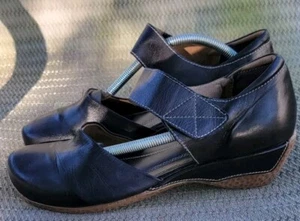 L'Artiste Spring Step Gloss Black leather mary janes Clogs EU41 / US 9.5-10 - Picture 1 of 9