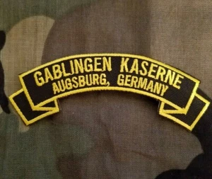 Gablingen Kaserne, Augsburg Deutschland bestickt 4" Rolllasche Aufnäher - Bild 1 von 1