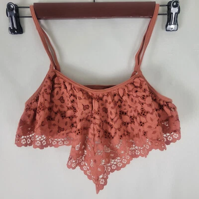 Body by Victoria's Secret Bralette Womens XS Burnt Orange Lace Adjustable - Image 1 of 4
