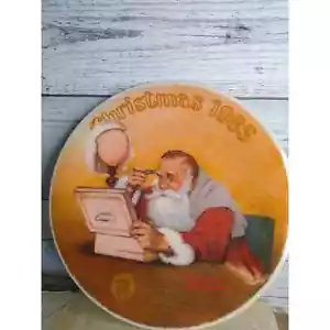 Norman Rockwell 1985 Weihnachten Sammler Teller - Bild 1 von 2