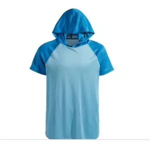 ID IDEOLOGY Little Boys Colorblocked Hooded T-Shirt Sapphire Lake Size 6 NWT - Picture 1 of 6