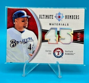 2006 Upper Deck Ultimate Collection #UN-CL Carlos Lee Ultimate Numbers Relic /35 - Picture 1 of 2