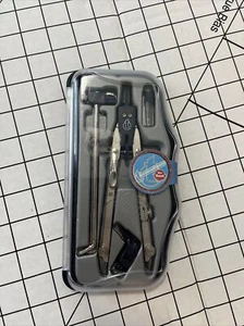 Techno Compass Drafting Tool Set in case ART. BK 404 Made in Italy - Picture 1 of 5