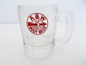 A & W Root Beer Mug 4 1/4" RED LETTERING   ICE COLD - Picture 1 of 1