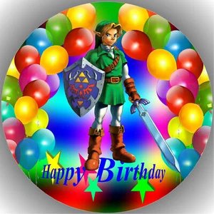 Tortenaufleger Geburtstag Tortenbild Fondant Oblate Die Legende von Zelda P29 - Bild 1 von 1
