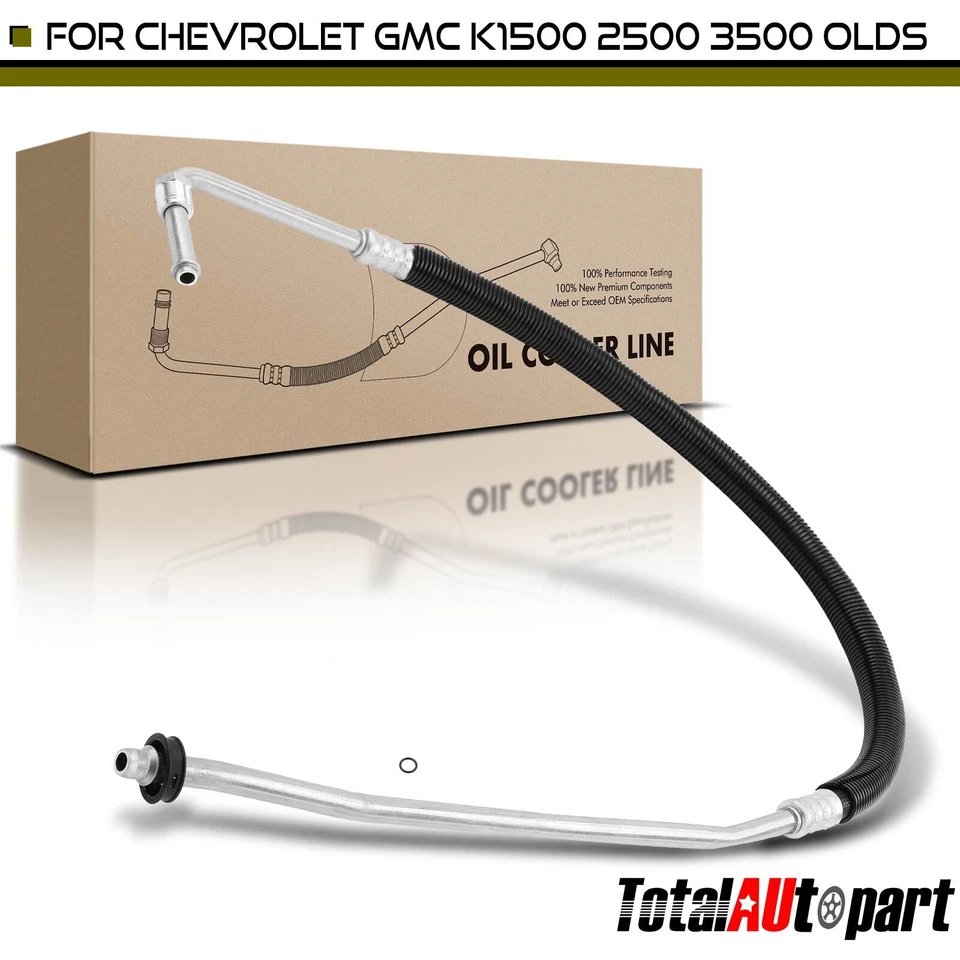 Conjunto de línea de manguera de enfriador de aceite para Chevrolet K1500 96-99 K2500 Tahoe GMC Cadillac Foto 1 de 4