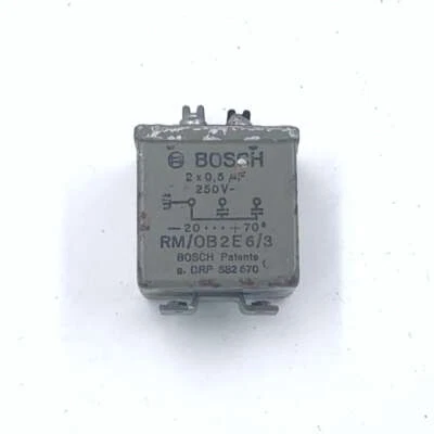 Bosch 2x0.5uf (2 x 500nf) /250V PIO (papel en aceite) condensador, (NOS)-RM/OB 2E 6/3 Foto 1 de 4