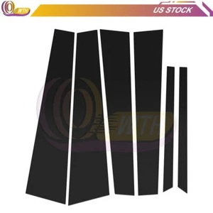 Black For 03-07 Honda Accord 6 Pieces Door Trim Gloosy Cover Window Pillar Posts - Imagen 1 de 6