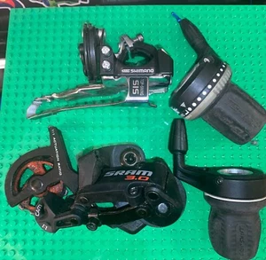SRAM 3.0--- FRONT / Rear Derailleur 7 SPEED + TWIST SHIFTERS SUN EZ-3 SX - Picture 1 of 4