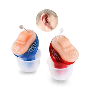 Open Box - A Pair with A10 Battery Digital Invisible Hearing Amplifier Mini ITE - Picture 1 of 12