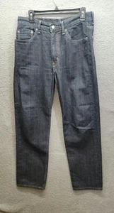 Levis 550 Jeans Mens 33X34 Red Tab Dark Blue Black Wash Five Pocket Nice Shape - Picture 1 of 8