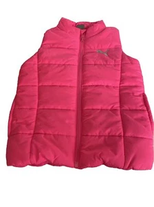 Puma Girls Puffer Vest Size XS (5/6) Pink - Picture 1 of 4