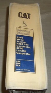CAT CATERPILLAR 824G 825G 826G COMPACTOR TRACTOR SERVICE SHOP REPAIR MANUAL - Picture 1 of 12