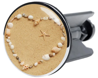 HIGH QUALITY WASH BASIN PLUG | BEAUTIFUL BATHROOM SINK PLUGS | SEASHELLS - Image 1 of 3