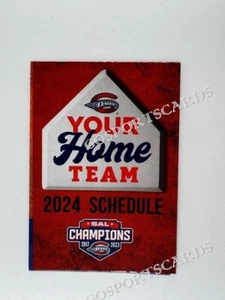 Calendario de bolsillo Greenville Drive 2024 Boston Red Sox ligas menores de béisbol - Imagen 1 de 2