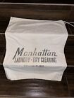 Vintage Manhattan Laundry & Dry Cleaning Cloth Laundry Bag DuPont Washington DC