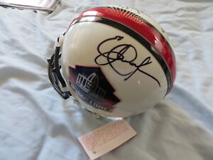 Eric Dickerson Jack Youngblood signed Football Hall of Fame mini helmet Rams JSA