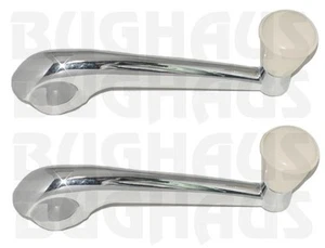VW BEETLE GHIA WINDOW CRANK HANDLES - TRUE SHOW QUALITY - PAIR - FREE SHIP!! - Picture 1 of 1