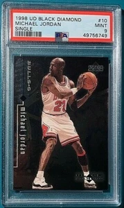 1998 Upper Deck Black Diamond Basketball #10 Michael Jordan Single PSA 9   - Picture 1 of 2