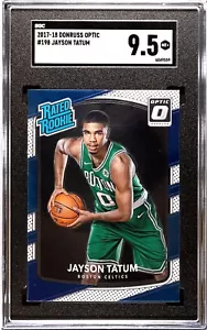 SGC 9.5 - 2017-18 Donruss Optic #198 Jayson Tatum RC Boston Celtics - Picture 1 of 2