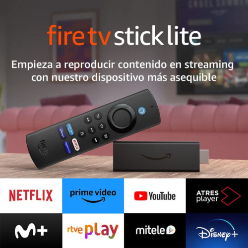 Fire TV Stick Lite Con Mando Por Voz Alexa | Lite (Sin Controles Del TV), Stream