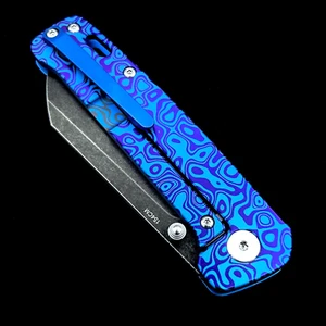 QSP Penguin Knife QS130-S • Black 154CM Sheepfoot • Flomascus Ano • Frame Lock - Picture 1 of 7