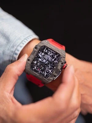 Kit Modos de Lujo Estuche de Fibra de Carbono para Apple Watch 40,41,44,45mm Goma Deportes Foto 1 de 4