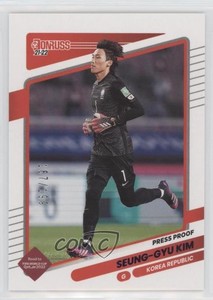 2021-22 Panini Donruss Road to Qatar Press Proof Purple /199 Seung-gyu Kim #136