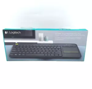 Logitech K400 Plus Media Wireless Touch Keyboard with Touchpad Open Box - Picture 1 of 13