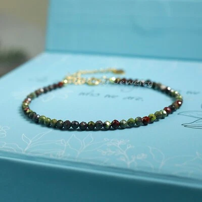 Natural Dragonblood Stone Dainty Bracelet Crystal Healing Bracelet Wholesale - Image 1 of 3