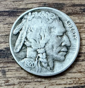 1920-D Denver Mint Buffalo Nickel VF - Picture 1 of 2