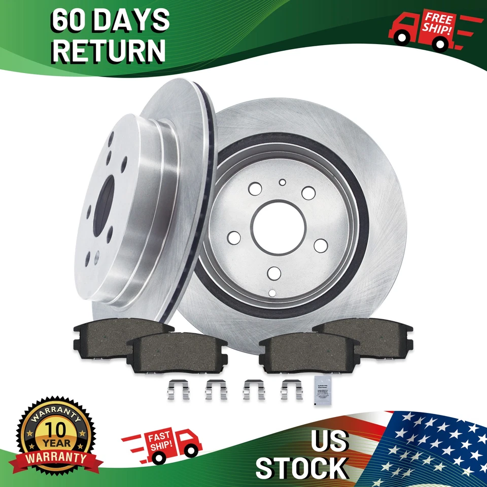 REAR Premium Replacement Rotors for Chevrolet Equinox 2010-2017 NEW Foto 1 de 4