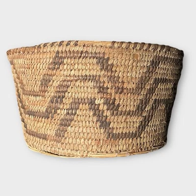 "Antigua cesta Akimel O'odham Pima Papago/Tohono O'odham 7" diámetro 5"" de alto" Foto 1 de 4
