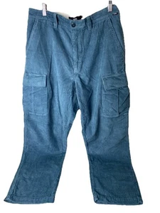 Vans Blue Corduroy Pants Loose Taper Fit Skate Pants Men’s Size 32 NWT! - Picture 1 of 10