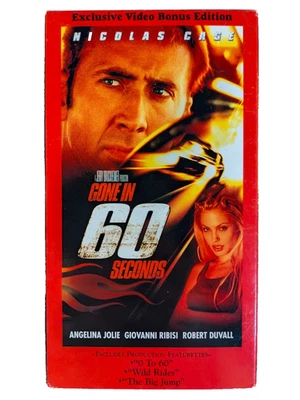 Gone in 60 Seconds (VHS, 2001, Exclusive Video Bonus Edition) - Image 1 of 3