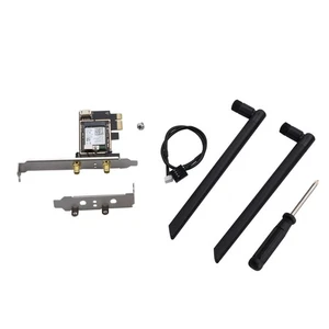 Wireless Wifi Bluetooth PC Adapter AX 210 5.3 PC TRI- Band  2.4G+5.8G+6G 6E - Picture 1 of 9