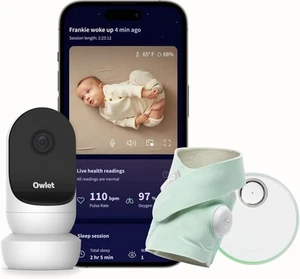 Owlet® Dream Bundle 2 Baby Monitor intelligente: Dream Sock® e Owlet Cam 2 - tracce - Foto 1 di 5