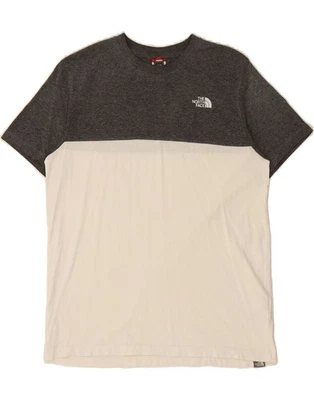 THE NORTH FACE Boys T-Shirt Top 14-15 Years XL White Colourblock Cotton BW10 - Image 1 of 3