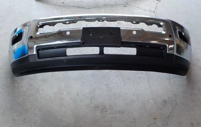 2010 11 17 2018 Factory Dodge Ram 2500 3500 Chrome Front Bumper fog sensor holes - Image 1 of 4