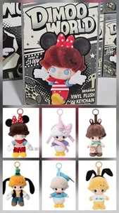 Pop Mart Dimoo World x Disney Series Vinyl Plush Keychain Dolls Toys Blind Box - Picture 1 of 23