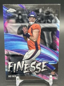 Topps Chrome 2024 - Finesse Bo Nix #F-4 (RC) - Imagen 1 de 2