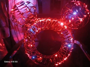 Disney Mickey Mouse 2  Ft Christmas Yard Decoration with Red LED Lights  - Picture 1 of 6
