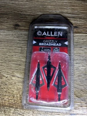 ALLEN GRIZZLY BROADHEADS 125 GRIAN AND Two Lose Tips In New Condition - Image 1 of 4