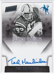 Ted Hendricks 2015 Panini Super Bowl Signatures Auto SB V Baltimore Colts HOF - Picture 1 of 2