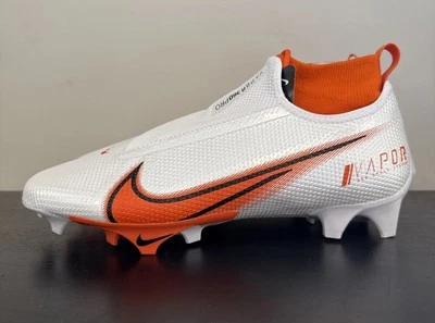 Size 11.5 Nike Vapor Edge Pro 360 White Orange Football Cleats CV6345-100 NEW - Image 1 of 4