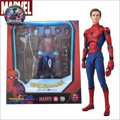 Tom Holland Spiderman Action Figure - Mafex 103 - 15cm - Spiderman Homecoming - Imagen 1 de 4